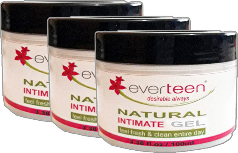 Everteen Bayan Natural Gel 3 x 100 ml Hijyenik Jeli