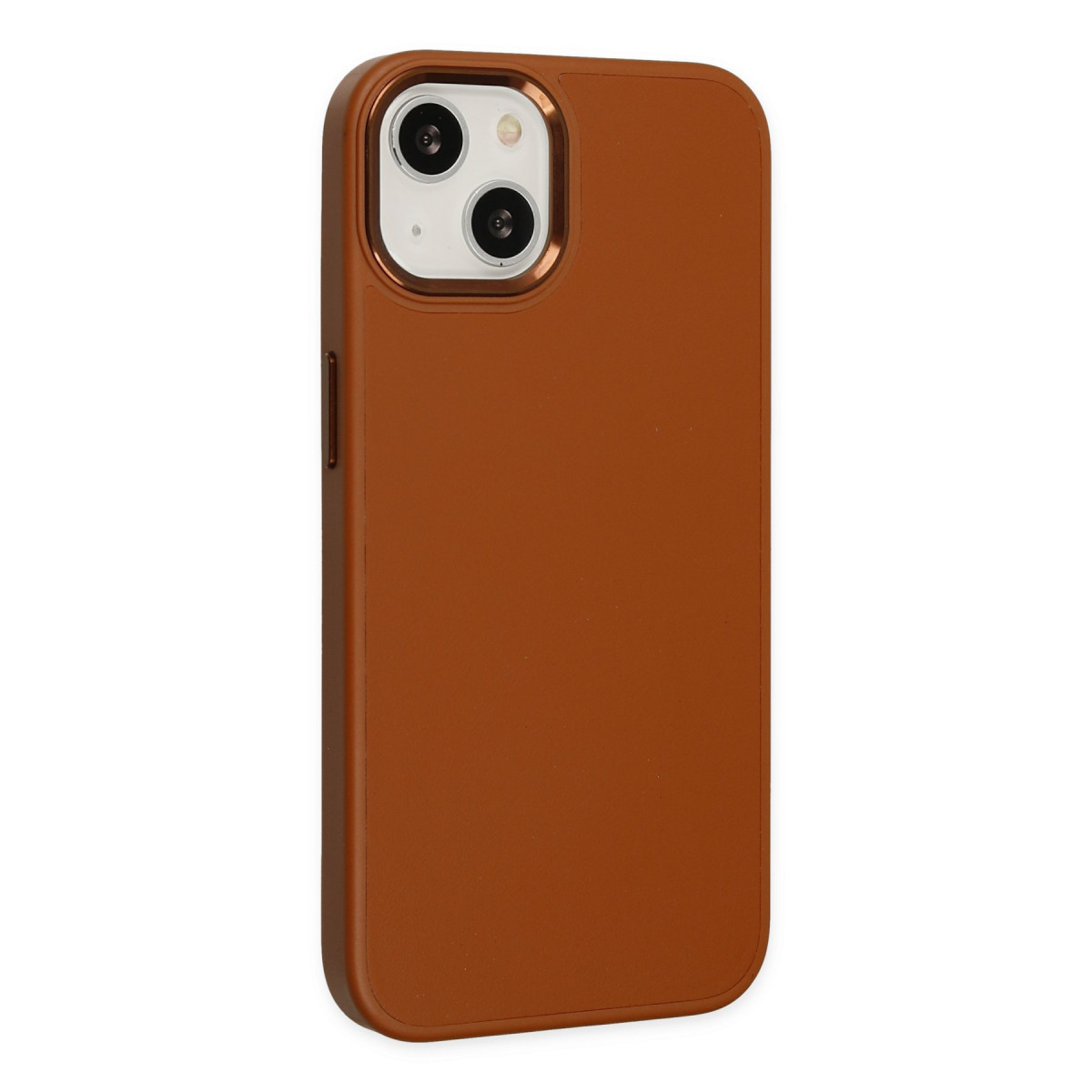 iPhone 14 Plus Kılıf Asya Deri Silikon - Kahverengi — görsel 2
