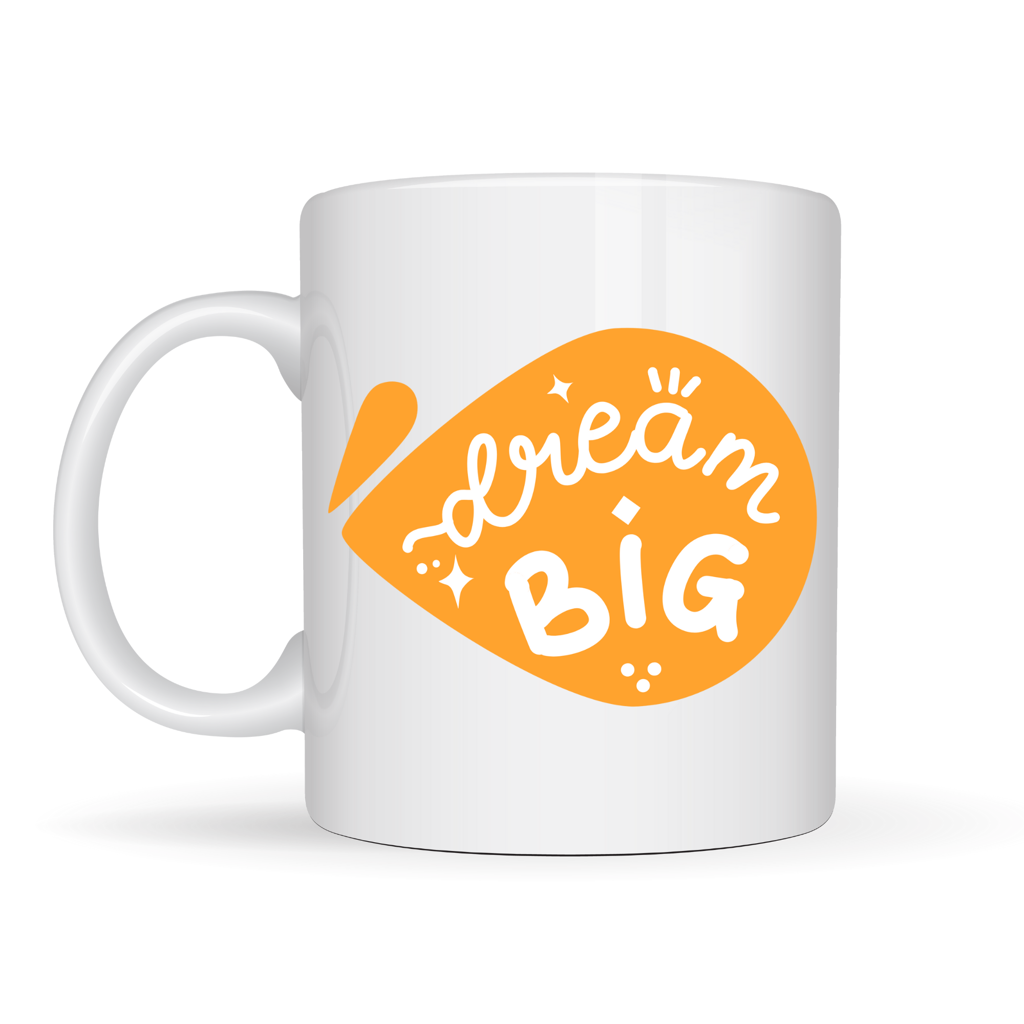 Dream Big Yazılı Porselen Kupa MODEL 135 – Motivasyon Temalı, Sıcak Tasarım, Kahve &amp; Çay Kupası, Hediye Fikri