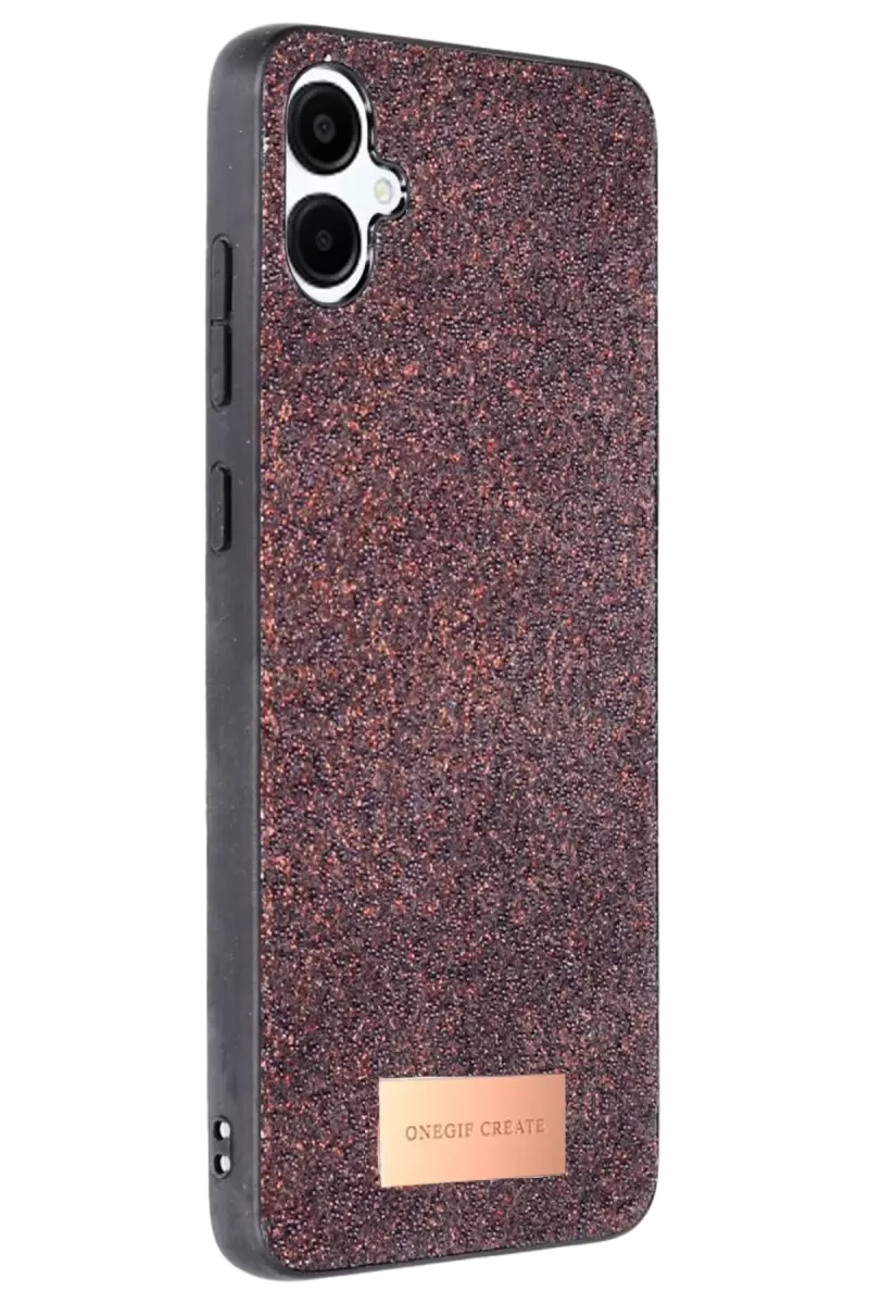 Galaxy A06 Bright Simli Kapak - Derin Mor