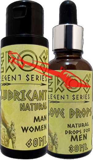 Eros Legent 60 ml Lubricant Gel+ Soğuk Erkeklere Özel Içecek 30 ml