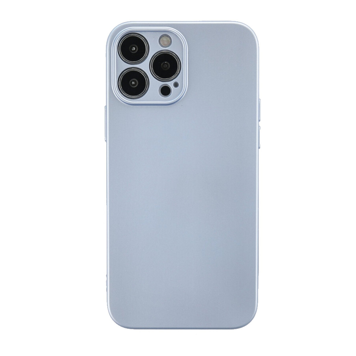 iPhone 13 Pro Kılıf Nano içi Kadife Silikon - Sky Blue