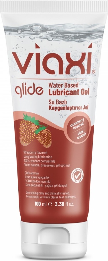 Viaxi Glide Çilek Aromalı Kayganlaştırıcı Jel 100ml