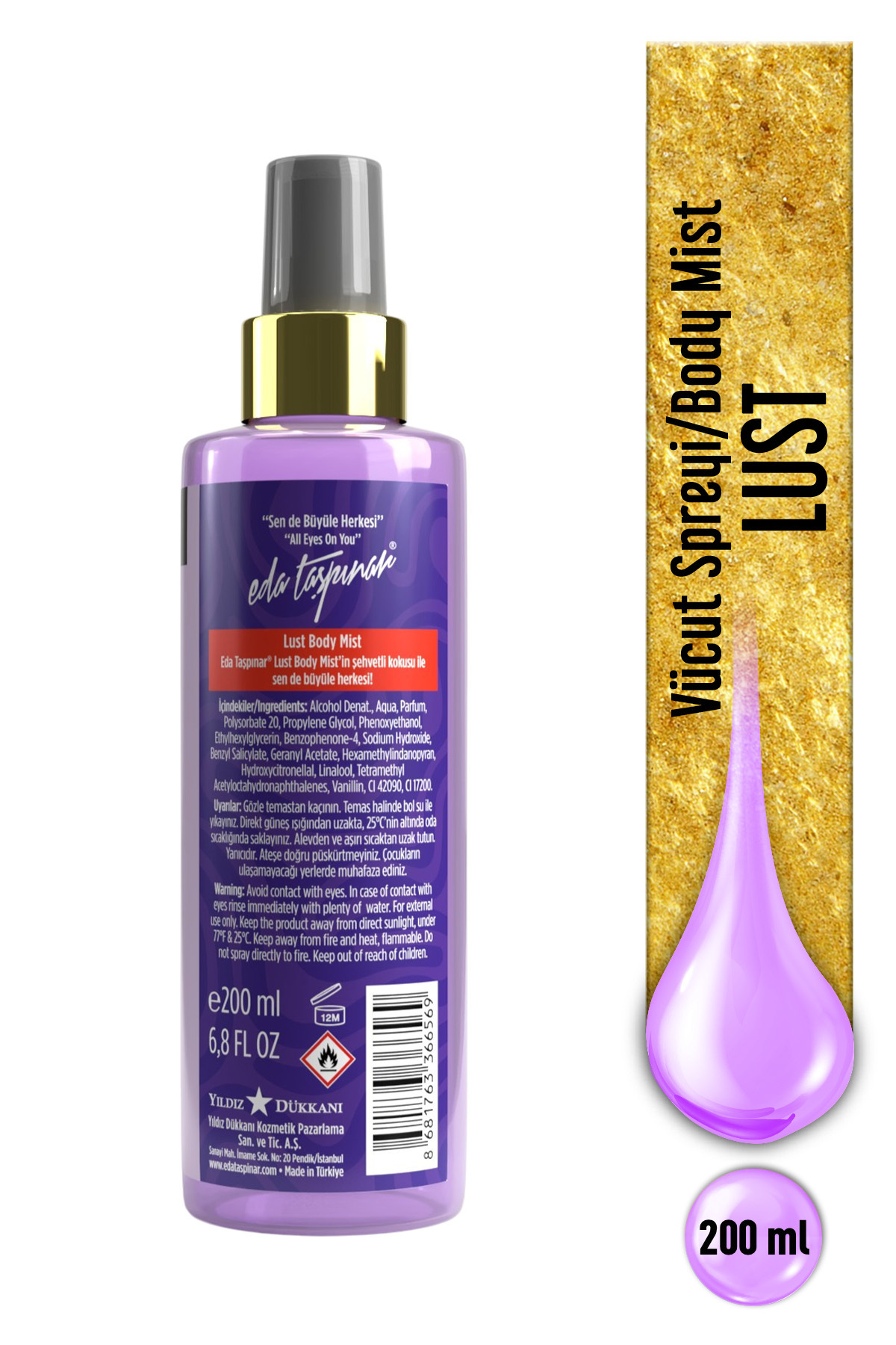 Deodorant Body Splash & Lust Kadin 200ML