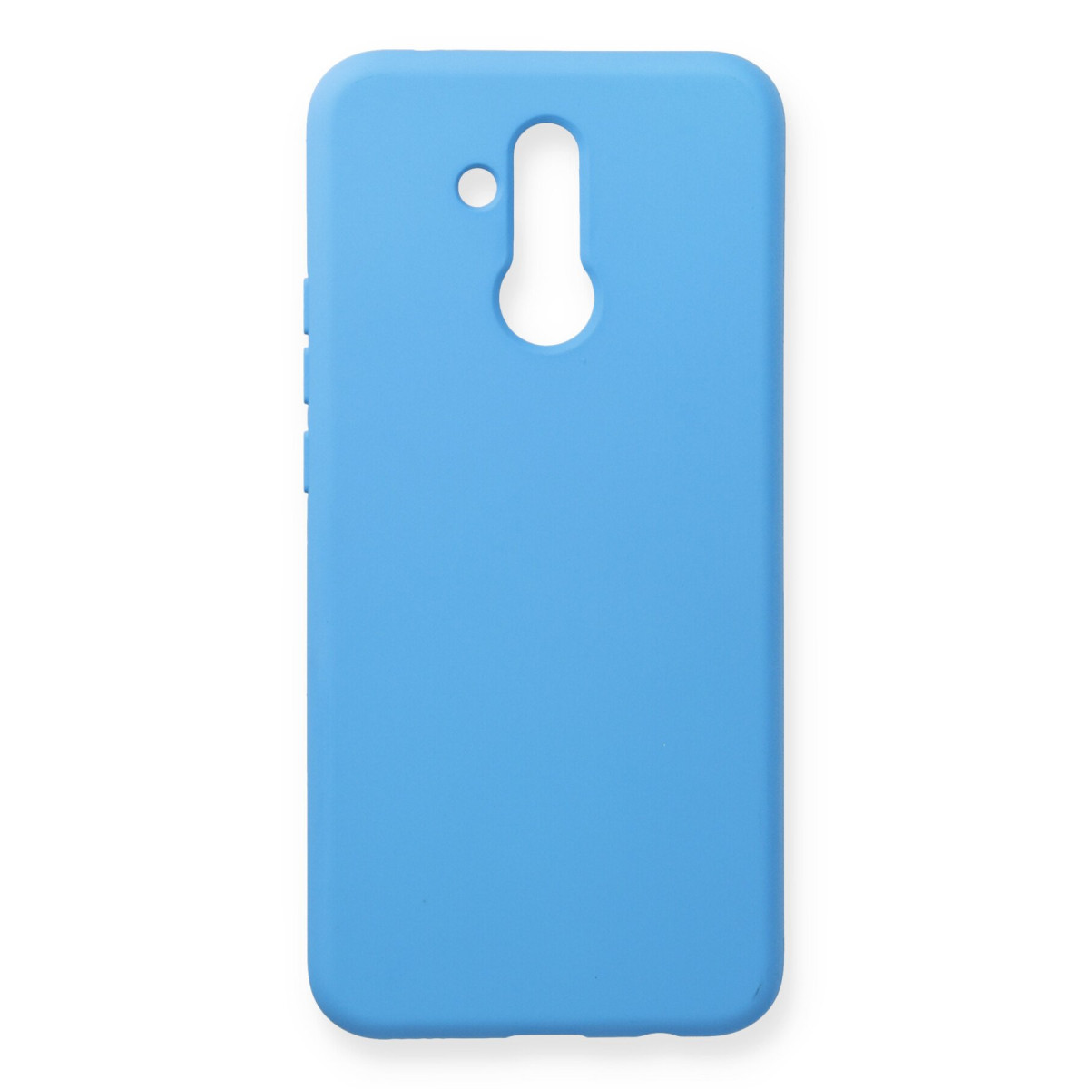 Mate 20 Lite Kılıf Nano içi Kadife Silikon - Mavi