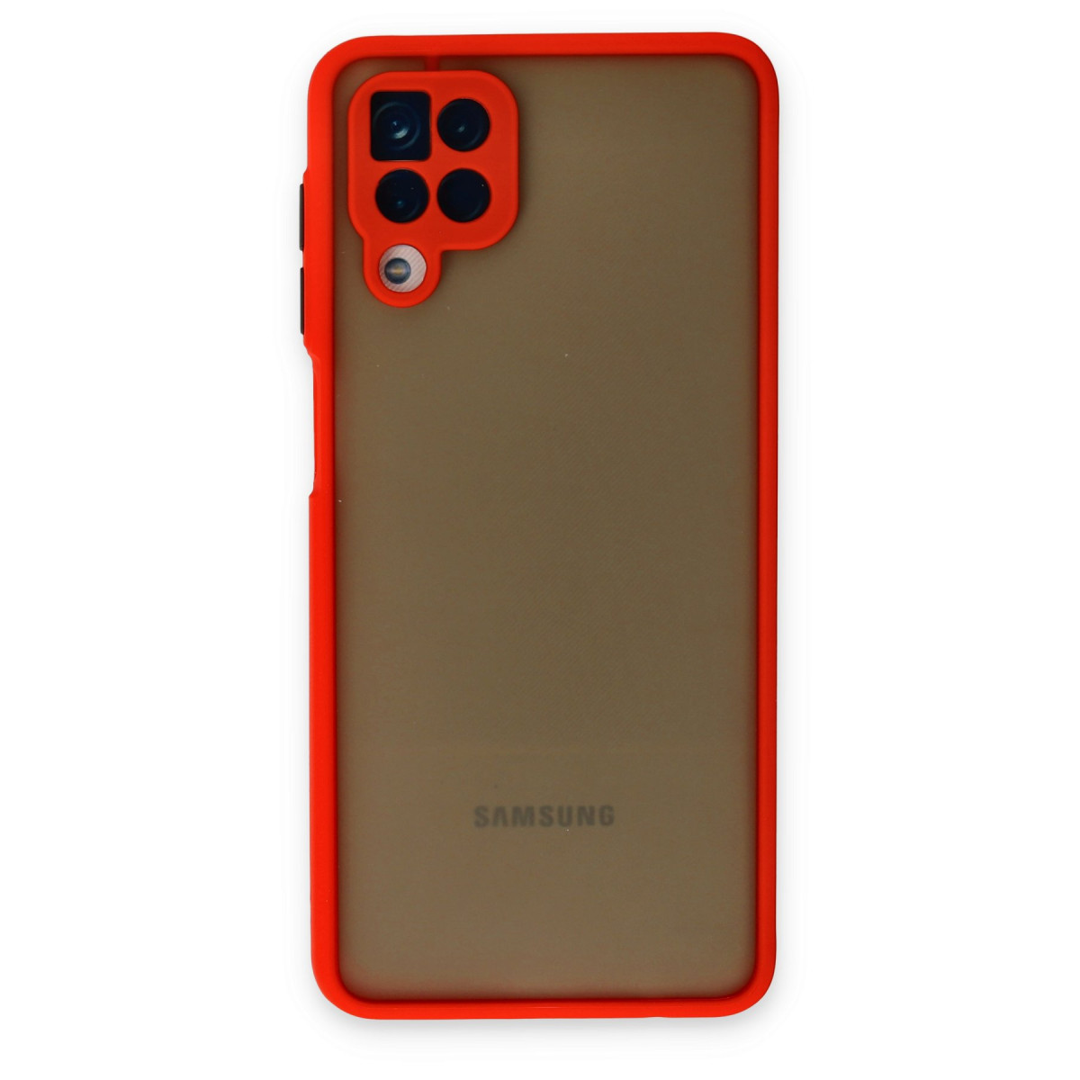 Galaxy A12 Kılıf Montreal Silikon Kapak - Kırmızı