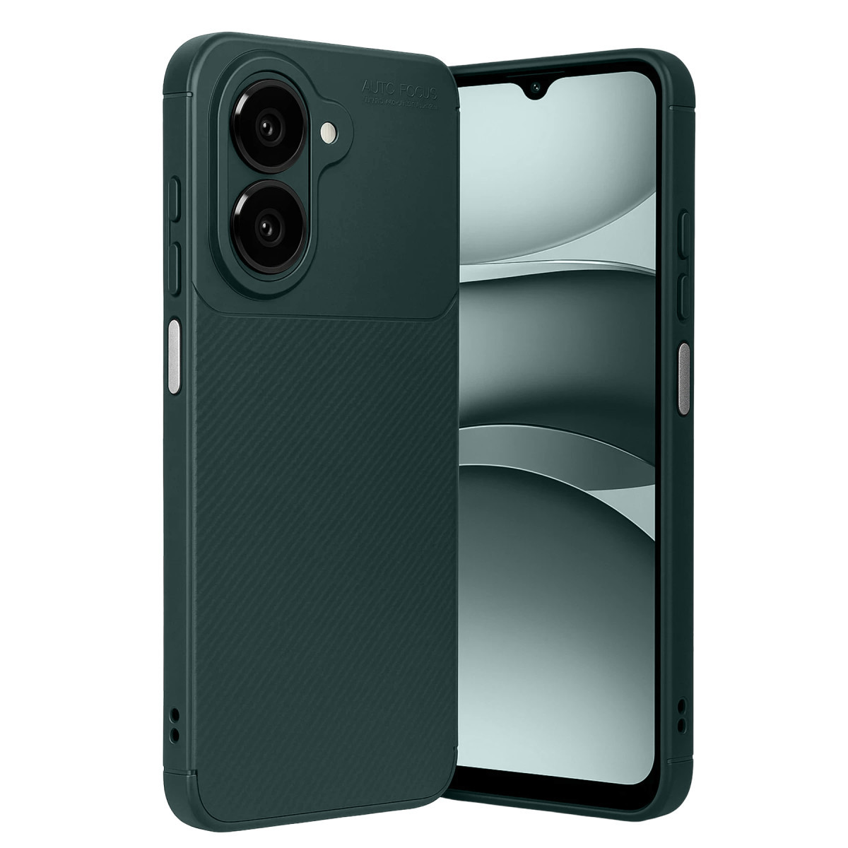 Galaxy A07 4G Auto Focus Karbon Kapak - Koyu Yeşil