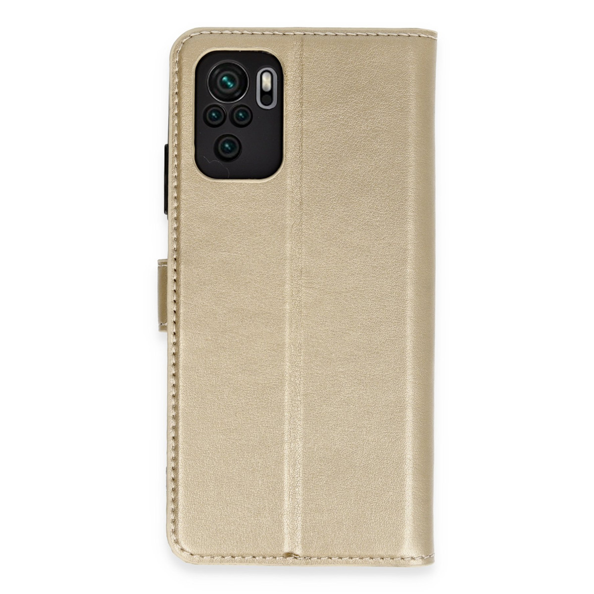 Mi Note 10 Trend S Plus Kapaklı Kılıf - Gold