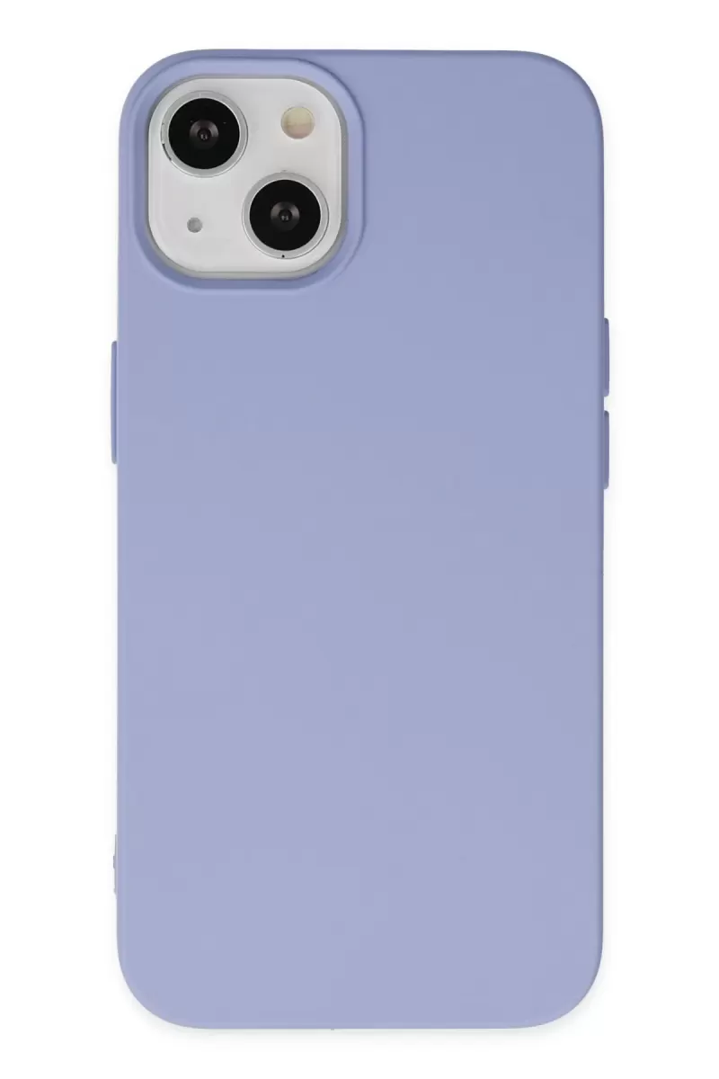 iPhone 14 Kılıf Nano içi Kadife Silikon - Lila
