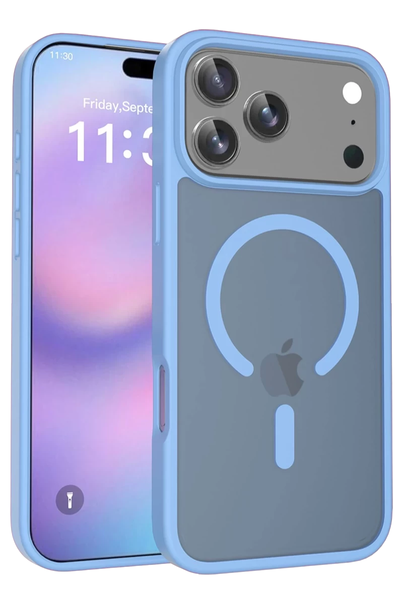Joko Apple iPhone 17 Pro Max Uyumlu Jota Magsafe Kapak - Açık Mavi