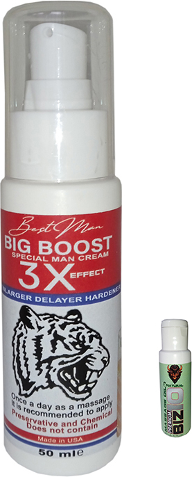 Best Man Bigboost Erkeklere Özel Krem 3x Effect 50 Ml X 1 Adet. Bız10 Natural Masaj Yağı İle 50 Ml