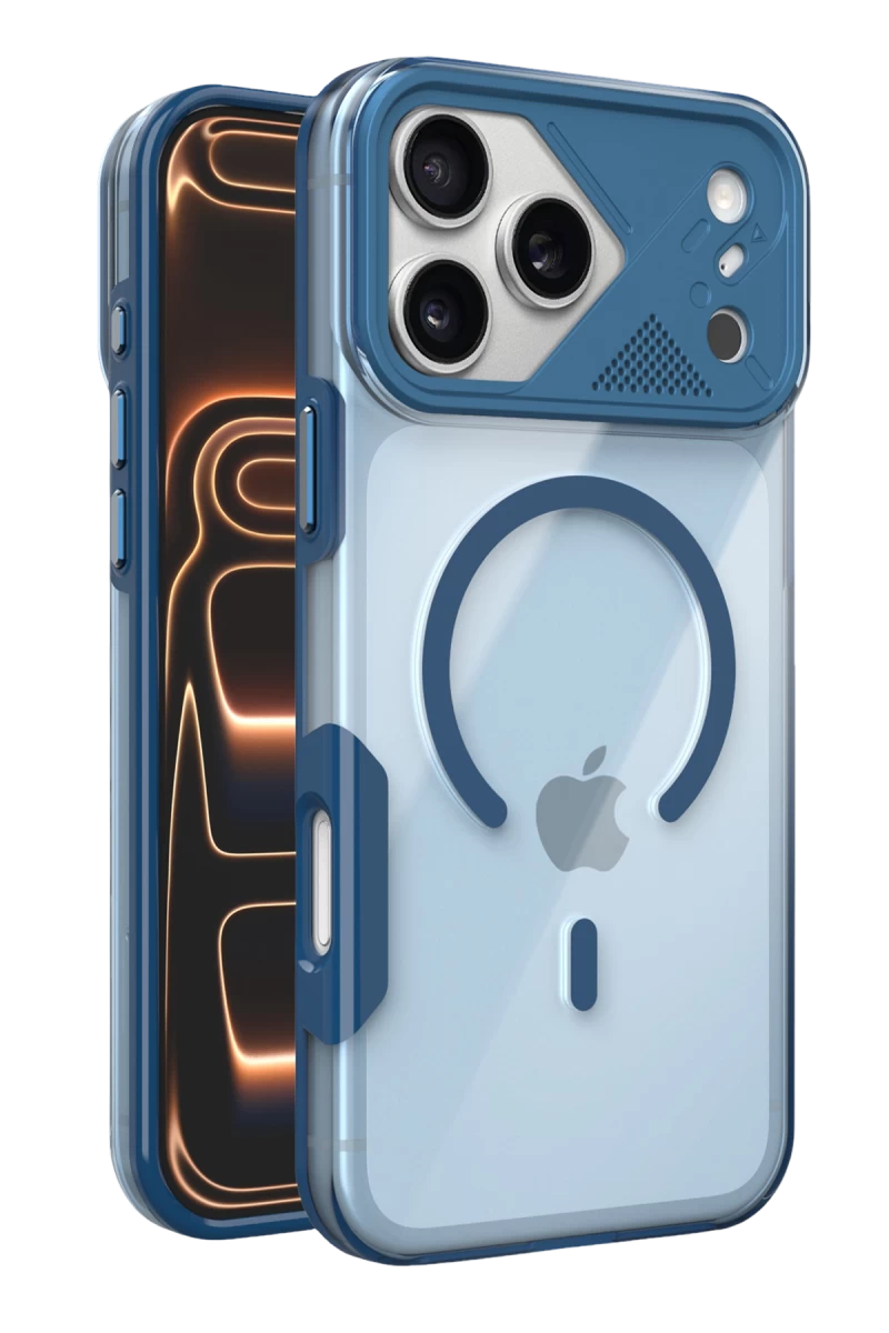 Joko Apple iPhone 17 Pro Max Uyumlu Zinko Magsafe Kapak - Lacivert