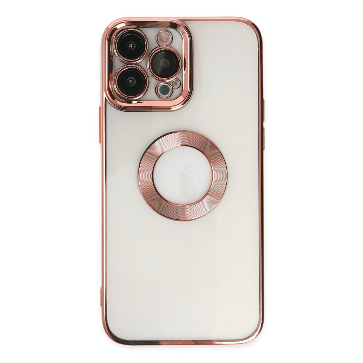 iPhone 14 Pro Max Kılıf Slot Silikon - Rose Gold
