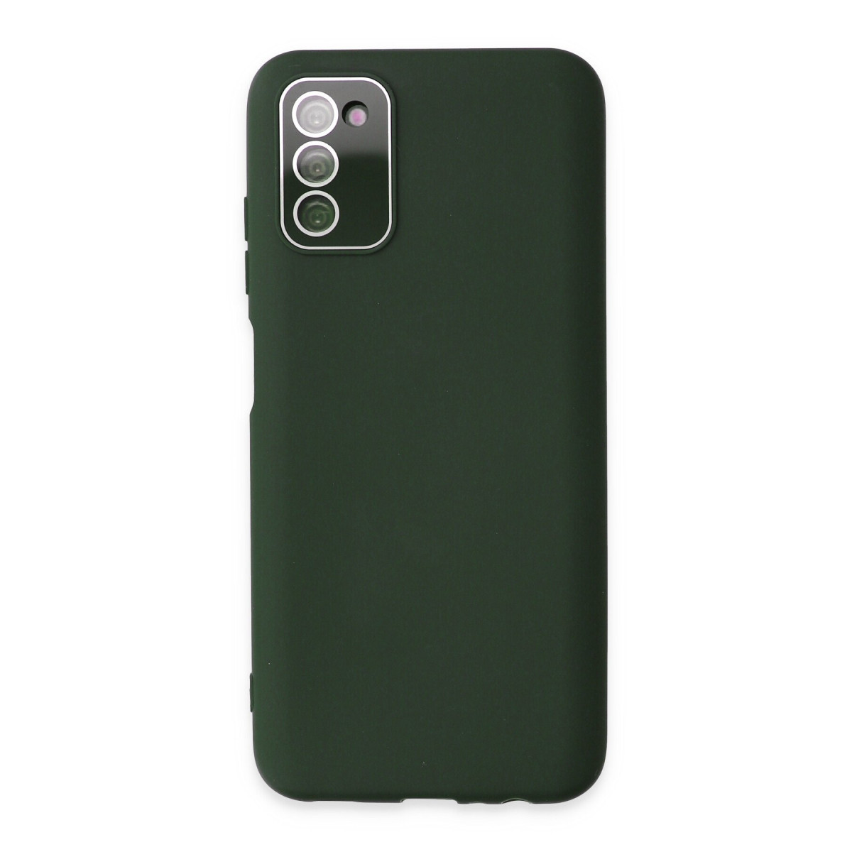 Galaxy A03S Kılıf Lansman Glass Kapak - Koyu Yeşil