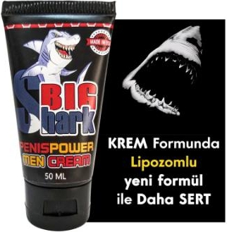 Asimox Bigshark Peniis Power Men Cream 50ML/LIPOZOMLU Formül Ile Daha Sert