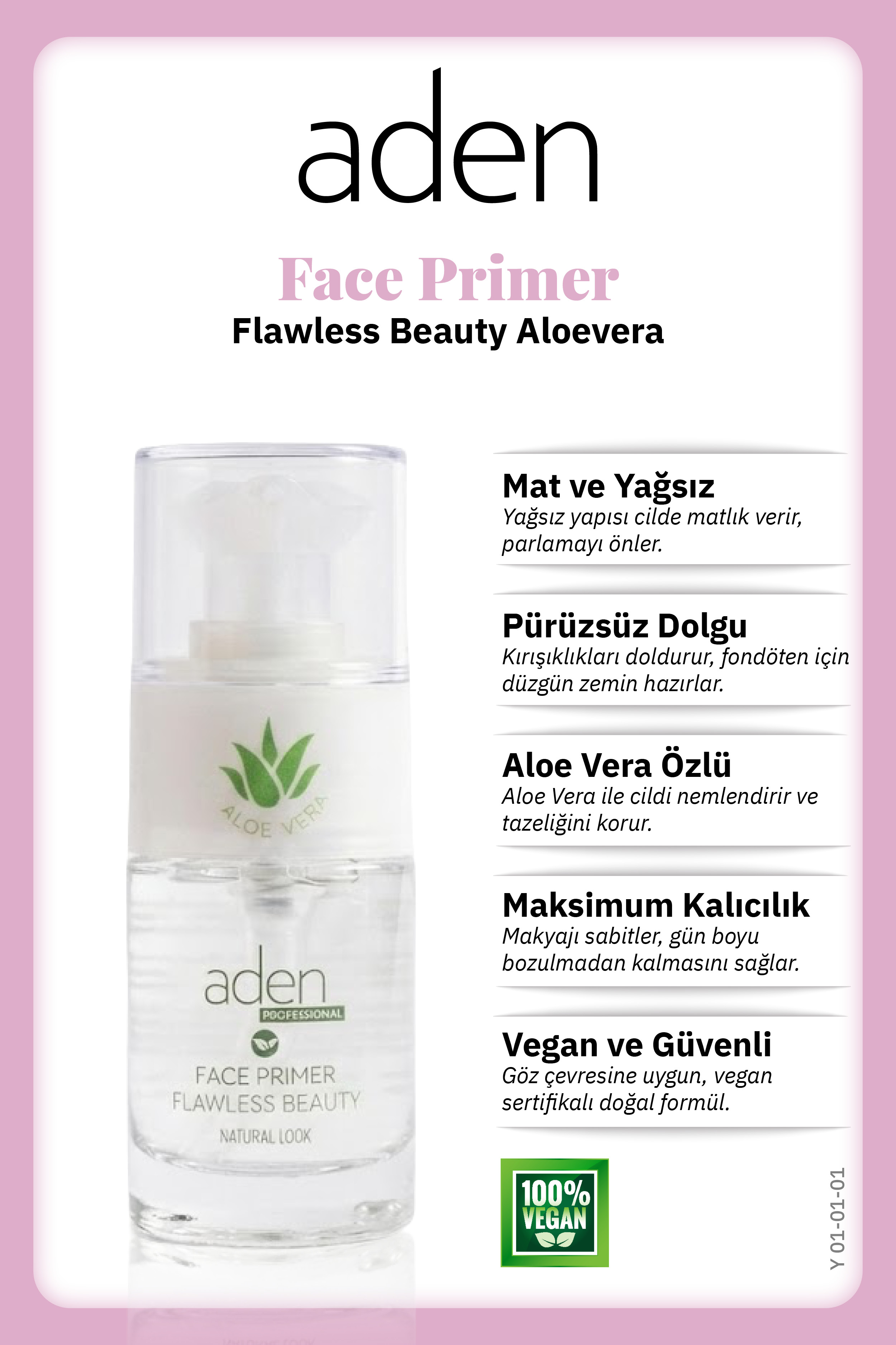Aden Face Primer / Flawless Beauty 01