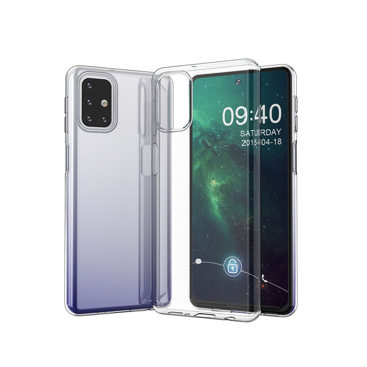 Galaxy M31S Kılıf Lüx Şeffaf Silikon