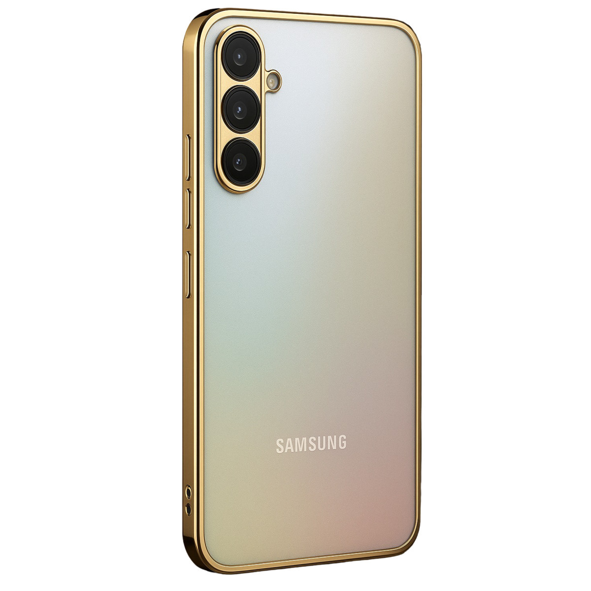 Galaxy A34 5G Kılıf Razer Lensli Silikon - Gold