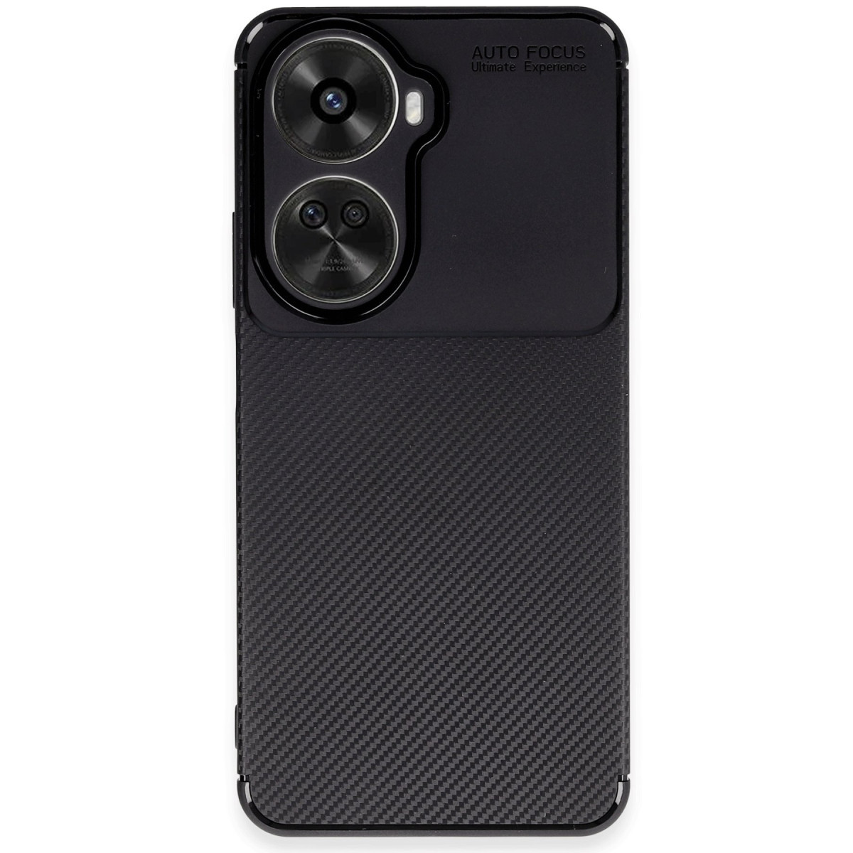 Nova 12 SE Kılıf Auto Focus Karbon Kapak - Siyah