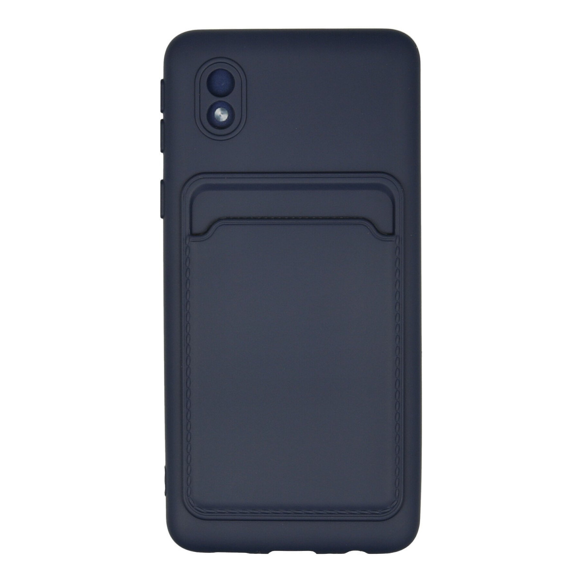 Galaxy A01 Core Kılıf Kelvin Kartvizitli Silikon - Lacivert