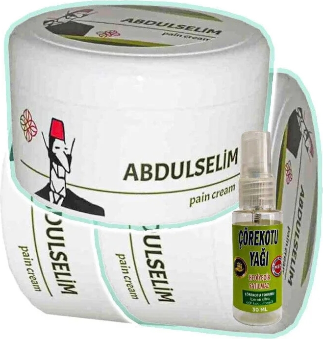 Süper Abdülselim Masaj Bakım Kremi 3X200 Ml+Çörek Otu Yağ ile