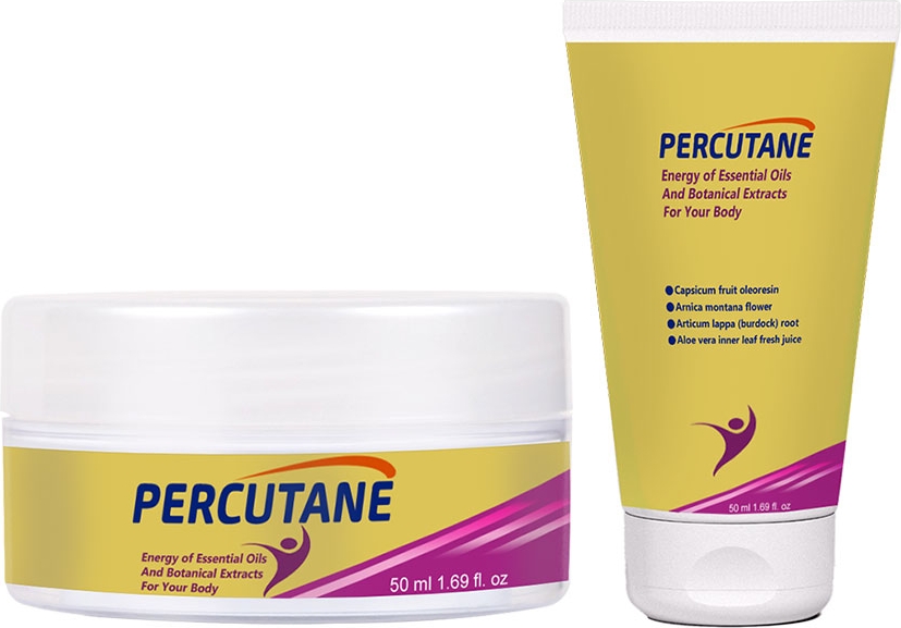 Percutane Tüp + Kavanoz Vücut Masaj Krem Seti 50ML 1erli: Kapsikum Meyvesi Oleoresini Arnika Montana Çiçeği Articum Lappa (Dulavratotu) Kökü