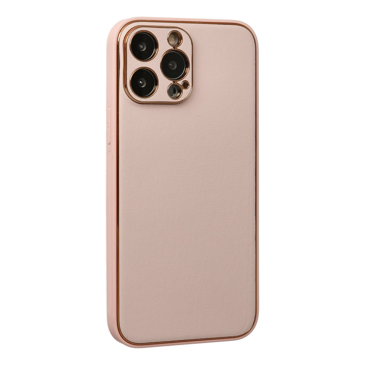 iPhone 13 Pro Kılıf Coco Deri Silikon Kapak - Pudra — görsel 3