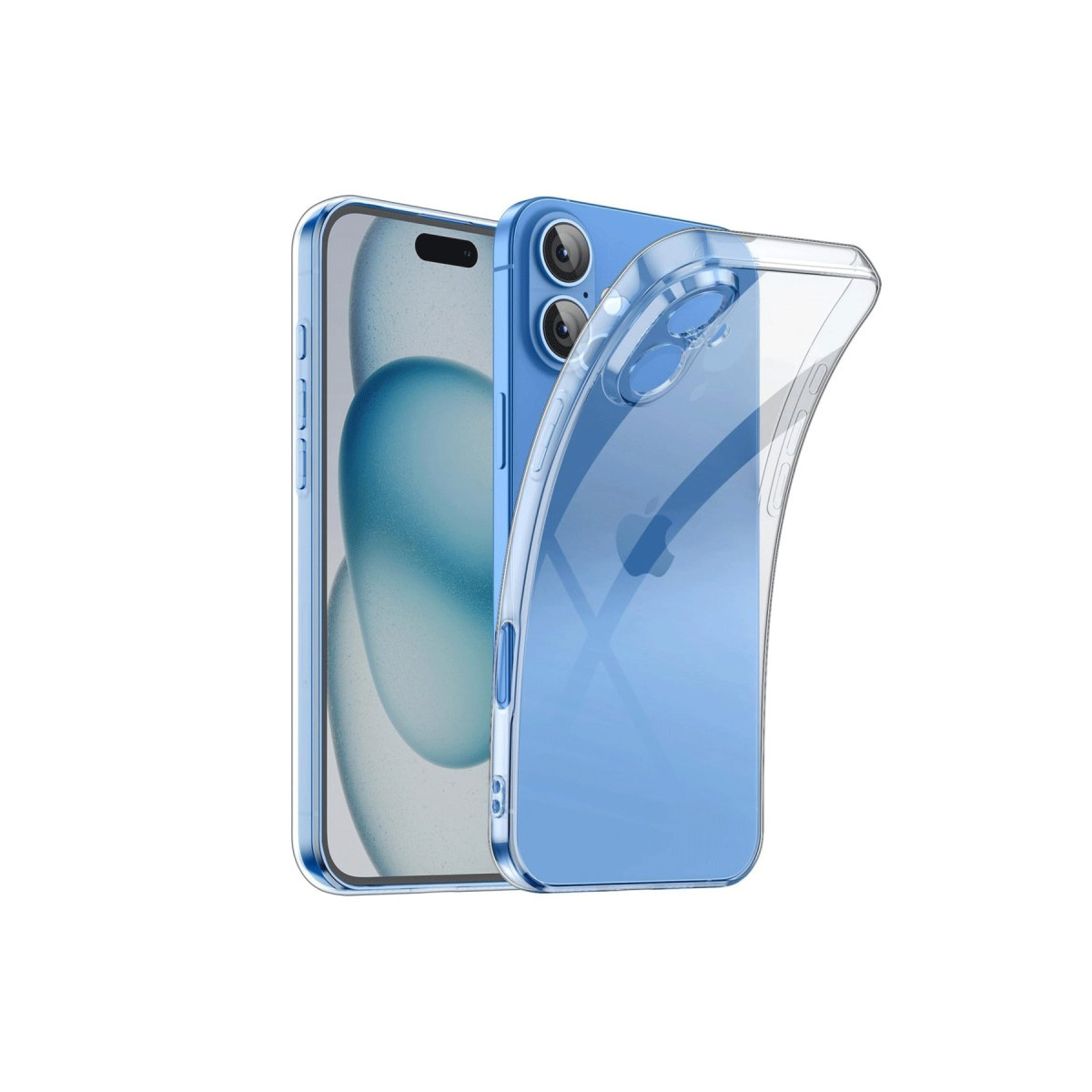 iPhone 16 Kılıf Lüx Şeffaf Silikon