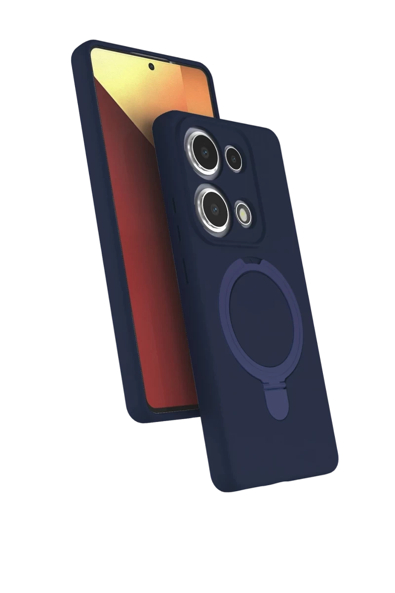 Xiaomi Redmi Note 13 Pro 4G Uyumlu Regal Magsafe Standlı Kapak - Lacivert