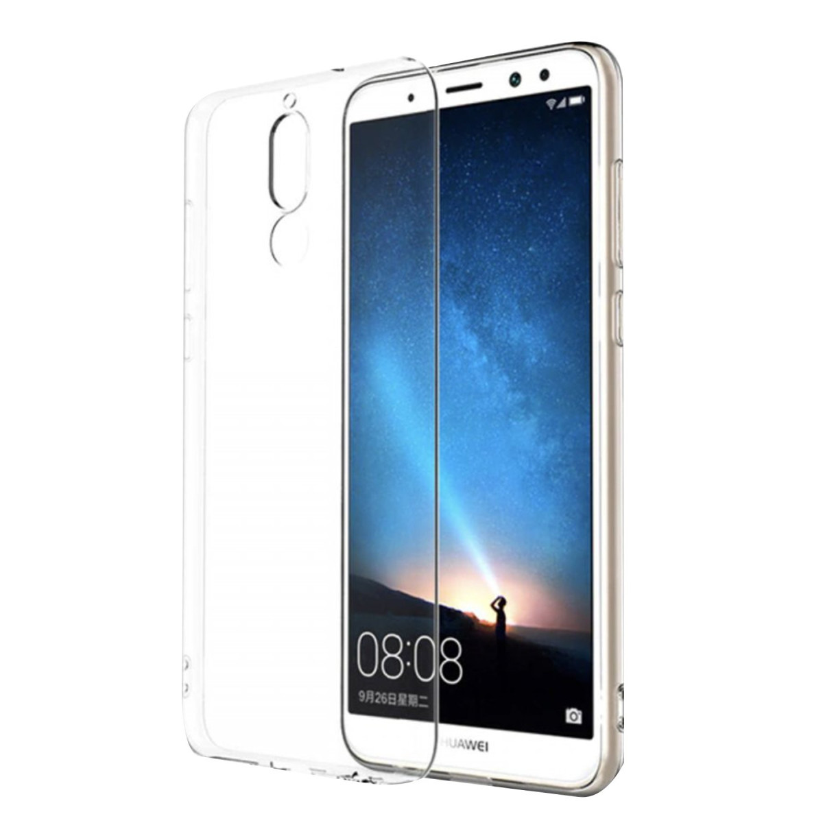 Mate 10 Lite Kılıf Lüx Şeffaf Silikon