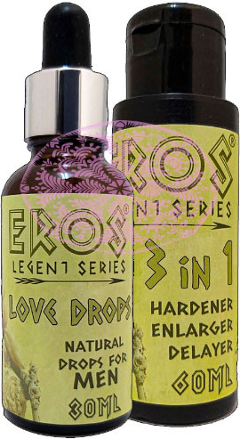 Eros Legent Erkeklere Hacmine Süresine Katılığına Masaj Kremi 60 ml + Soğuk Erkeklere İçecek 30 ml