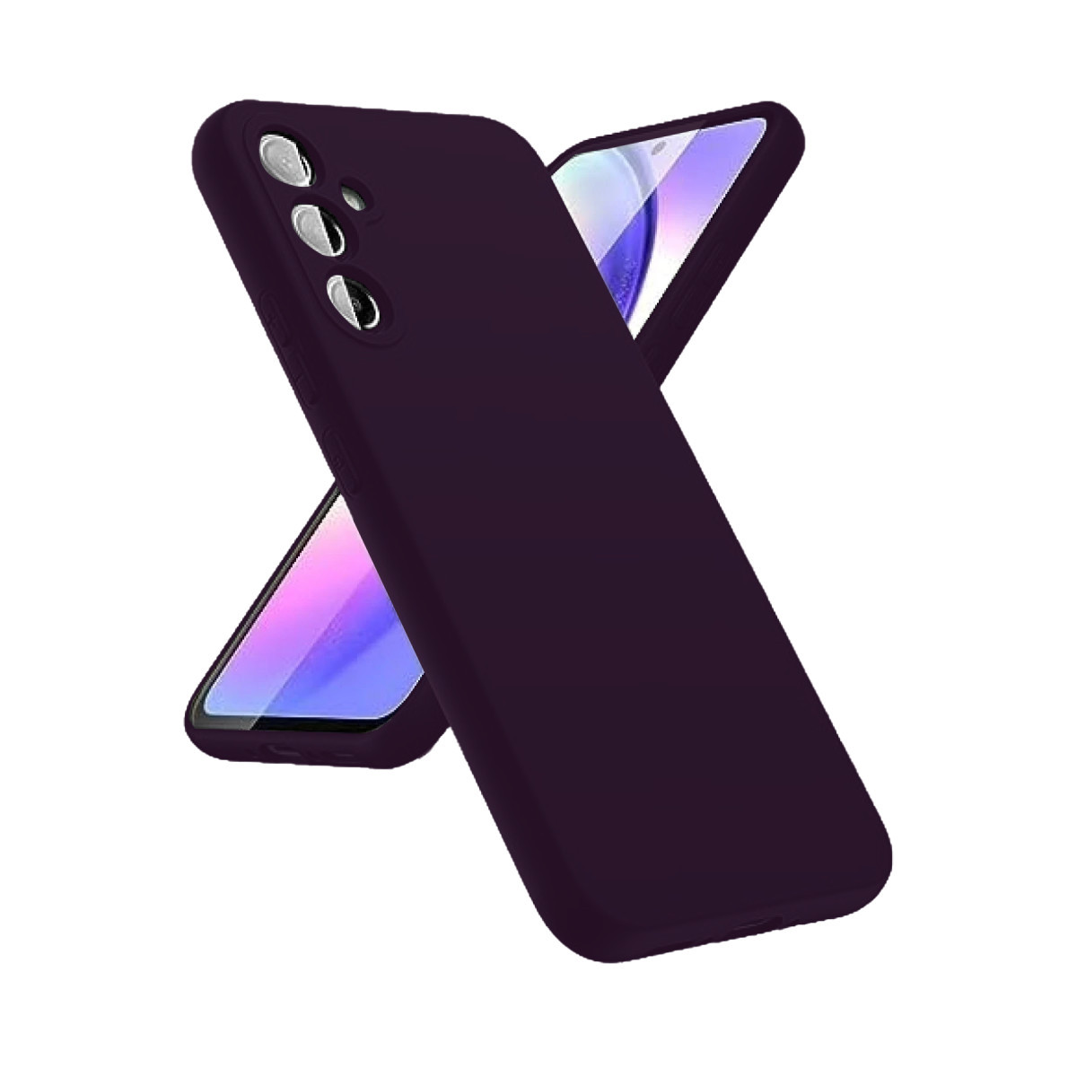 Galaxy A24 4G Kılıf First Silikon - Mor