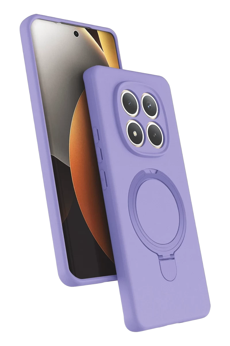 Xiaomi Redmi Note 15 Pro 5G Uyumlu Regal Magsafe Standlı Kapak - Lila