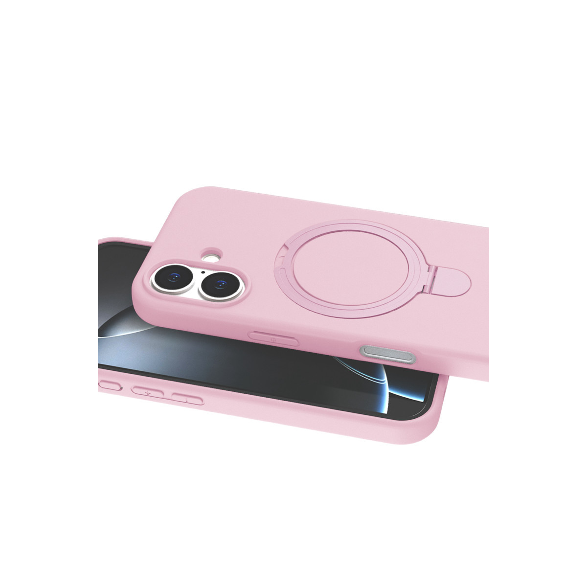 iPhone 16 Regal Magsafe Standlı Kapak - Açık Pembe — görsel 2