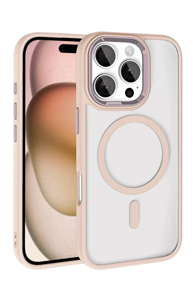 iPhone 16 Pro Max Terea Magsafe Kapak - Pembe