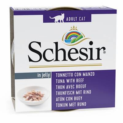 Ton Balıklı ve Sığır Etli Jelly Yetişkin Kedi Konservesi 85 Gr
