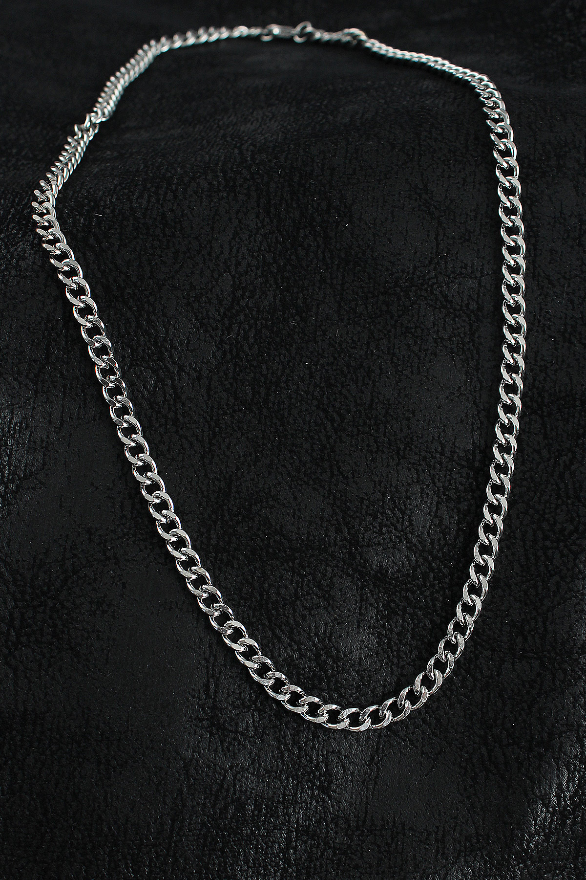 316L Çelik Klasik Zincir Model Gümüş Renk Erkek Kolye