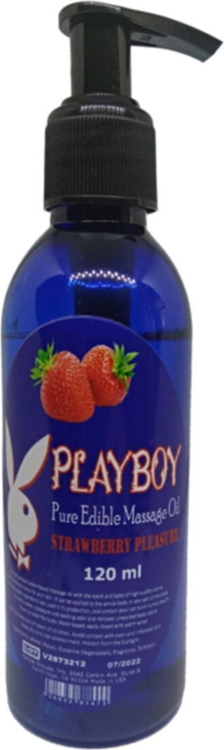 Playboy Pure Edible Massage Oil 120ml Çilek Aromalı Masaj Yağı