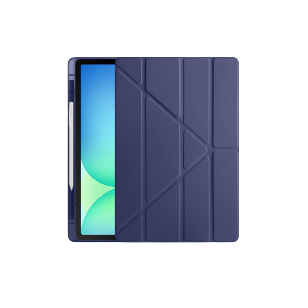 iPad Pro 13 (2024) Kılıf Kalemlikli Hugo Tablet Kılıfı - Lacivert