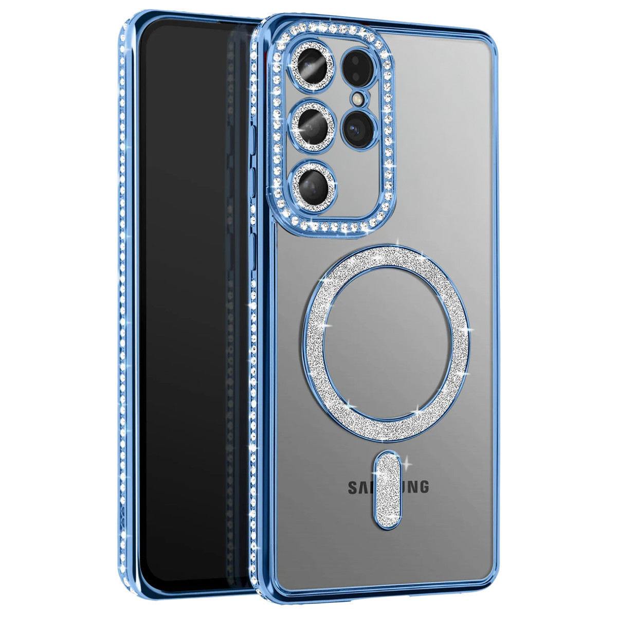Galaxy S26 Ultra Joke Simli Magneticsafe Kılıf - Mavi