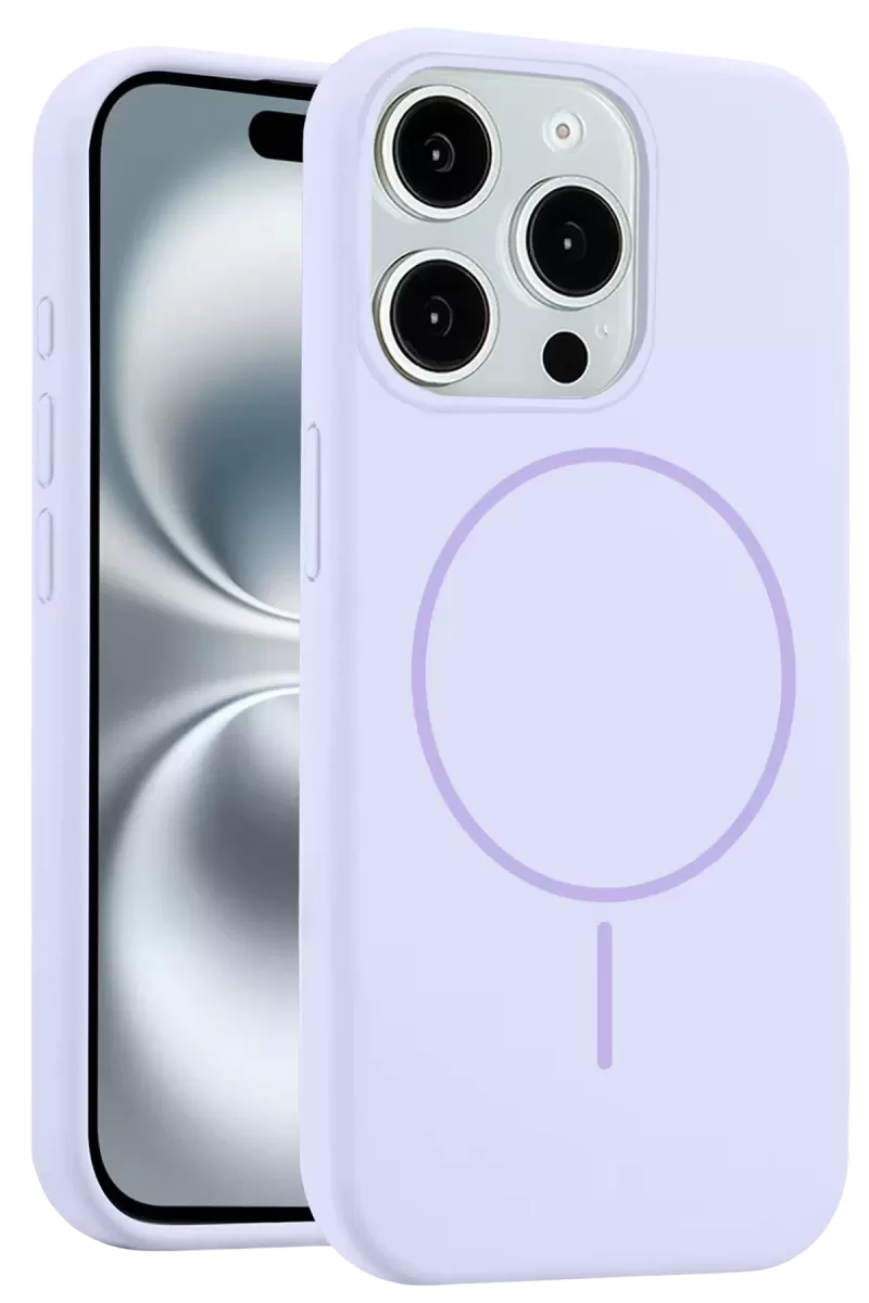 iPhone 15 Pro Max Kılıf Jully Magsafe Kapak - Lila