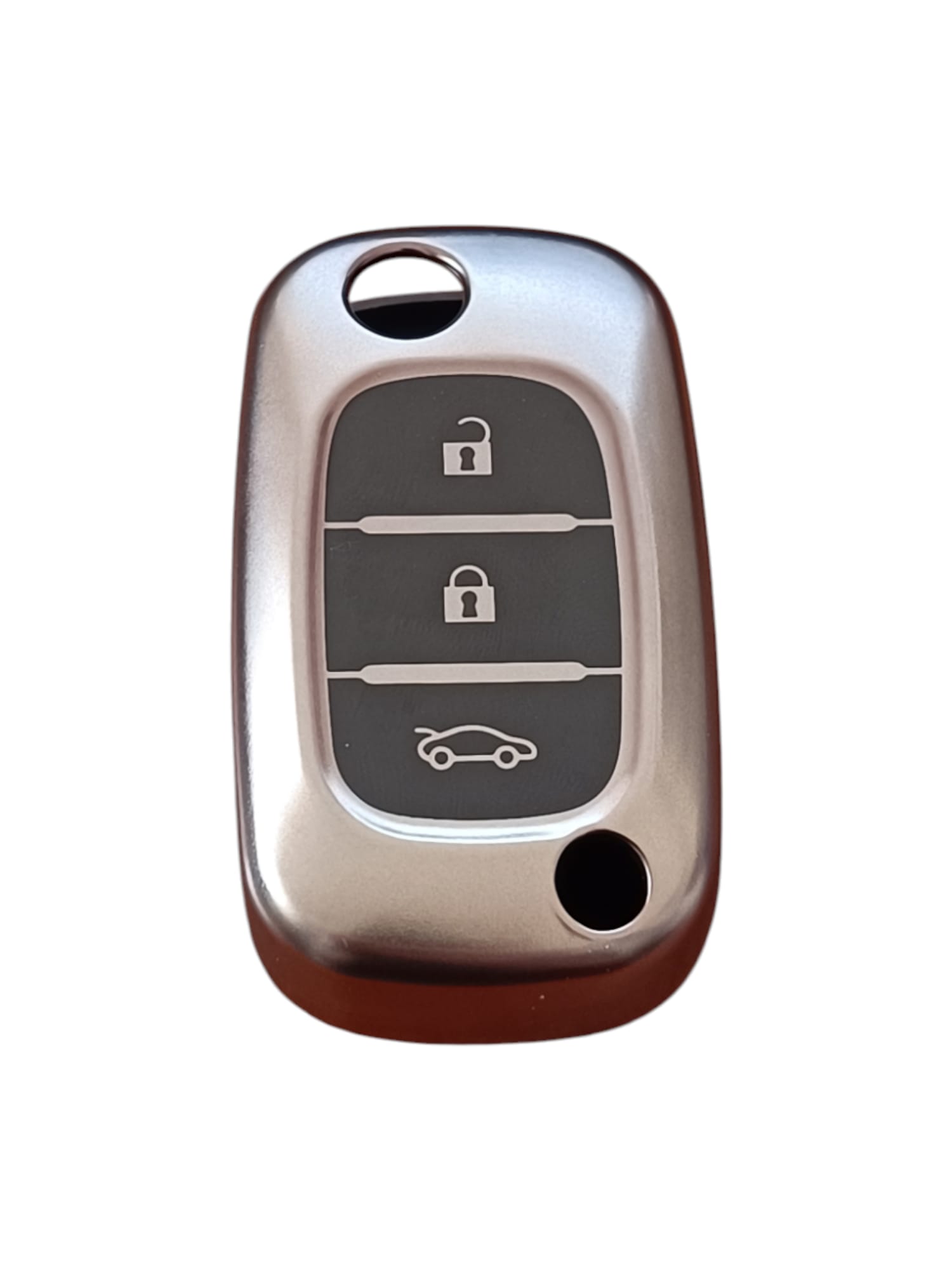 Renault Fuluence Anahtar Uyumlu Silikon Oto Anahtar Kumanda Kabı Kılıf Füme