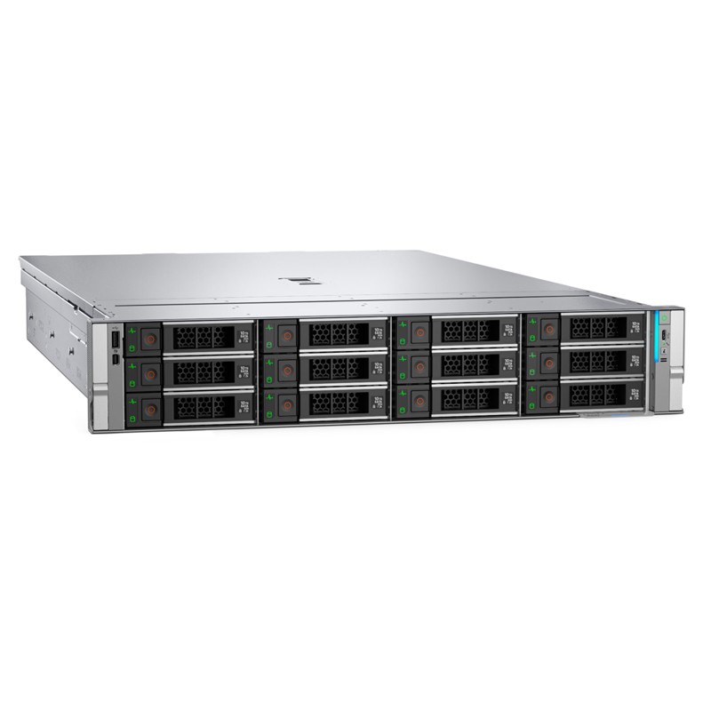 DELL POWEREDGE EMEA_PER570_SPL2 2U 1X XEON 6511P 12X 3.5" 2X960GB SSD1X32GB 2X1100W 3 YIL YERİNDE GARANTİ