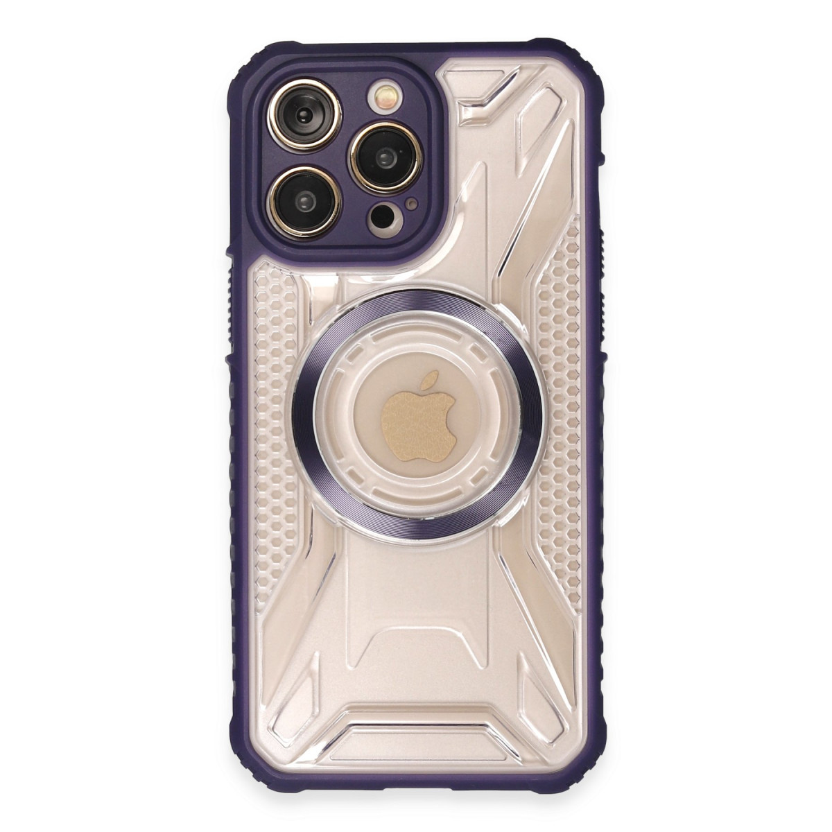 iPhone 14 Pro Max Kılıf Prag Magneticsafe Kapak - Derin Mor
