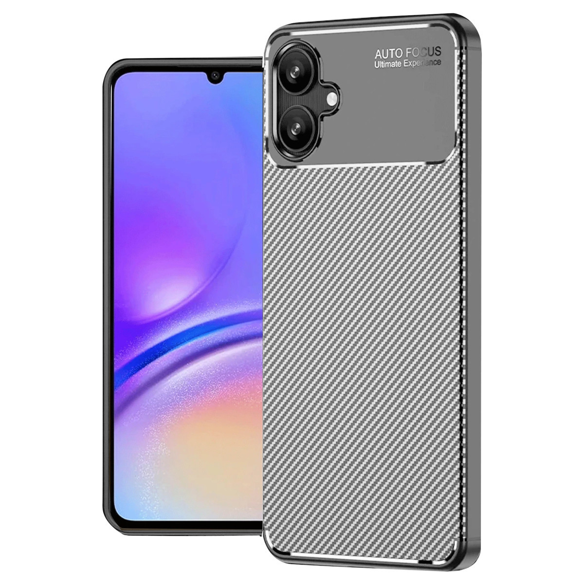 Galaxy A06 Kılıf Auto Focus Karbon Kapak - Gri
