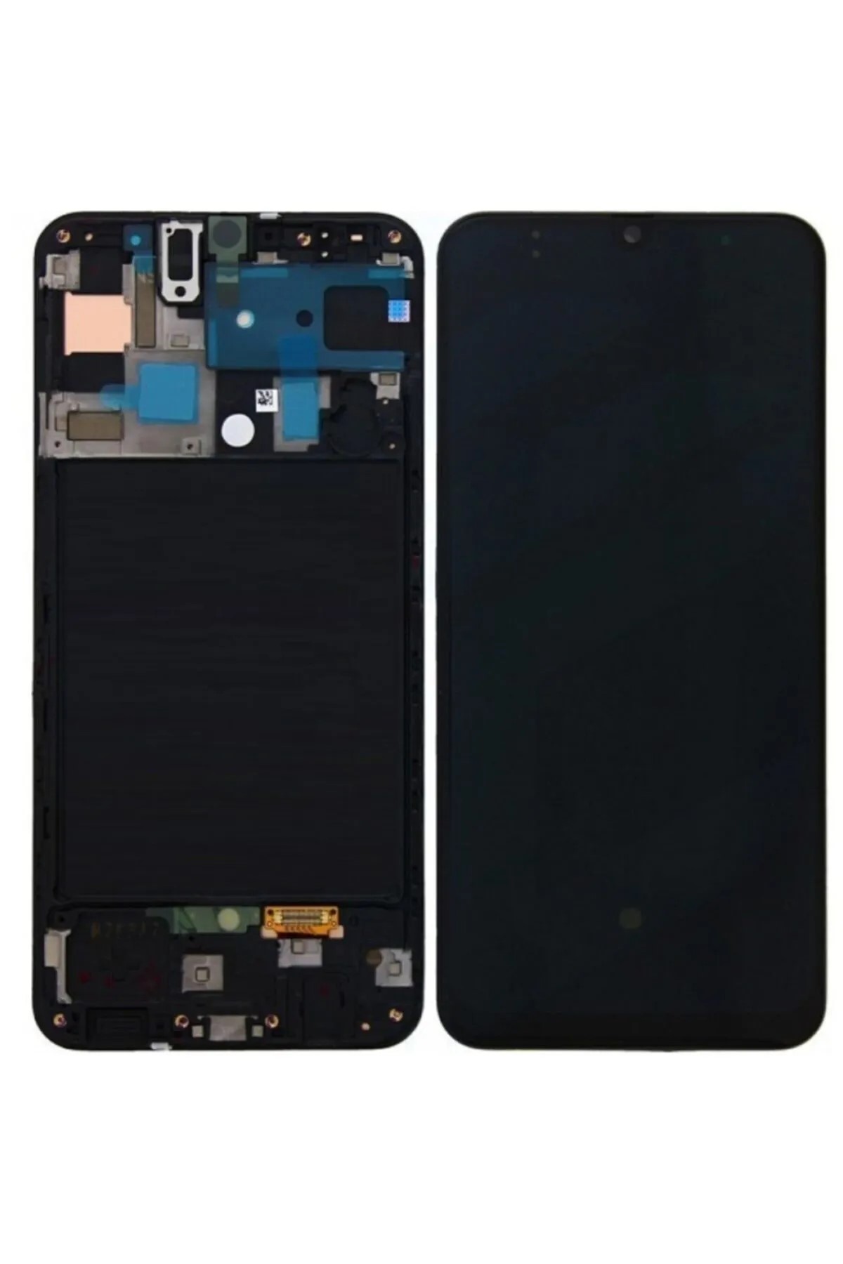 Samsung Galaxy A30 Uyumlu Siyah Çıtalı Lcd Ekran