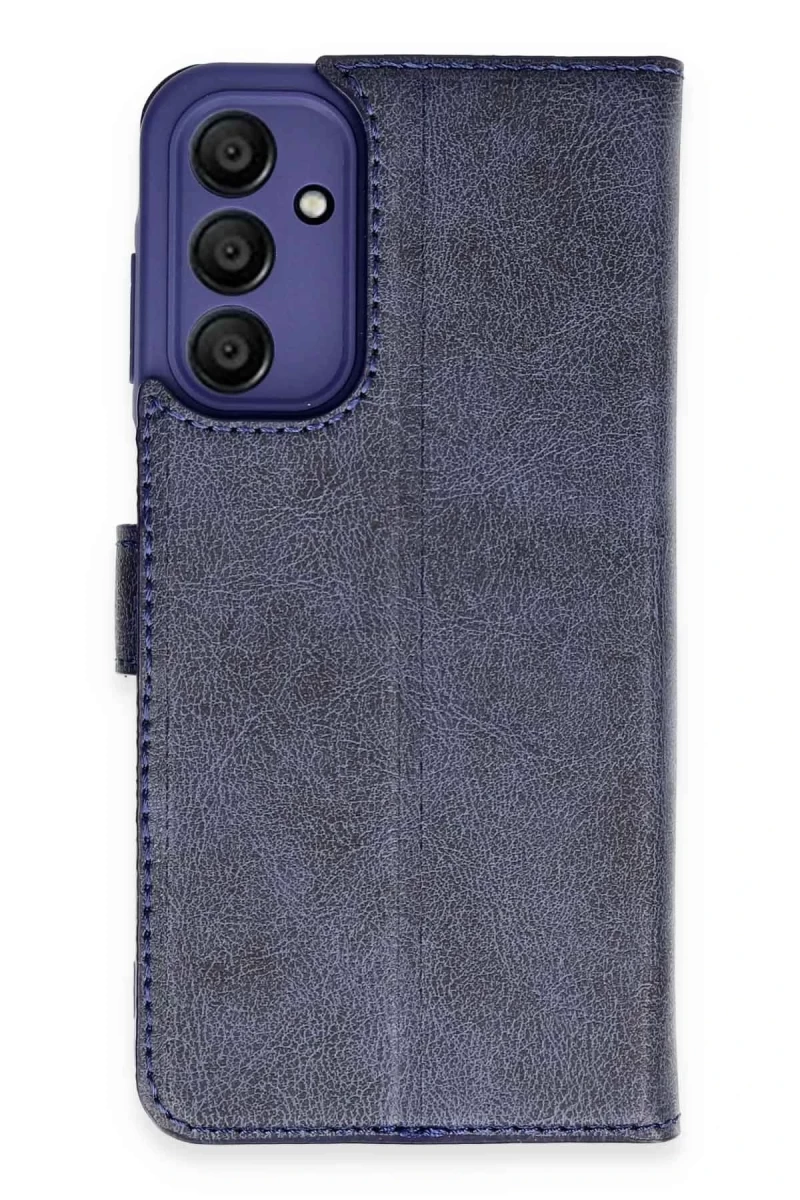 Samsung Galaxy A15 4G Uyumlu Kılıf Trend S Plus Kapaklı Kılıf - Lacivert
