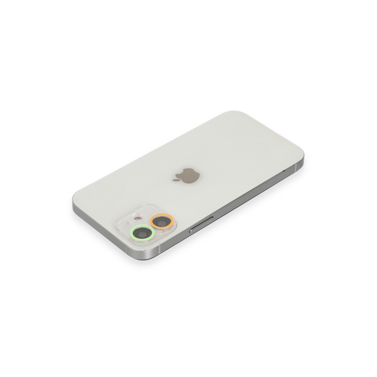 iPhone 12 Renkli Kamera Lens Koruma Cam - Turuncu-Yeşil — görsel 2