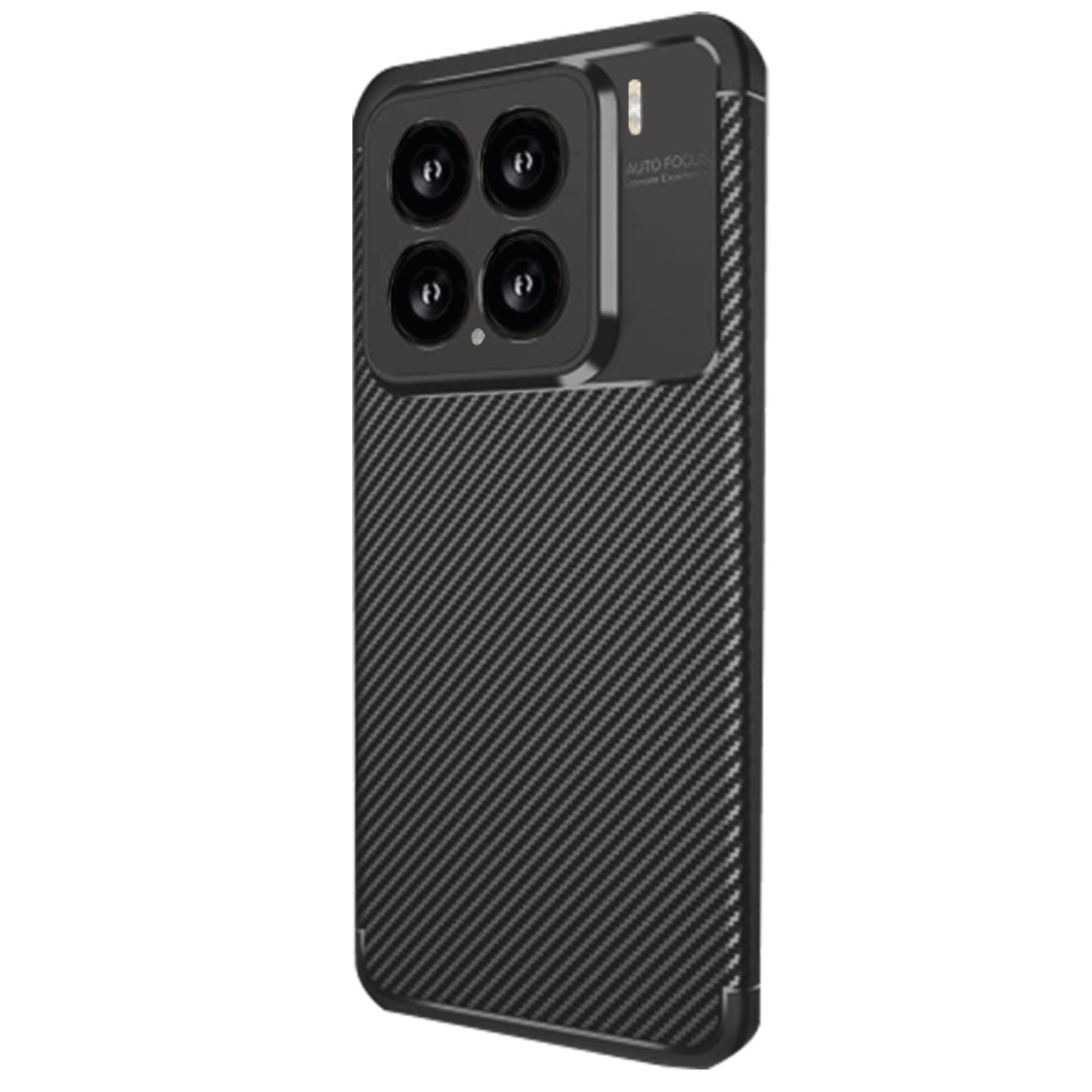 Mi 15 Kılıf Auto Focus Karbon Kapak - Siyah