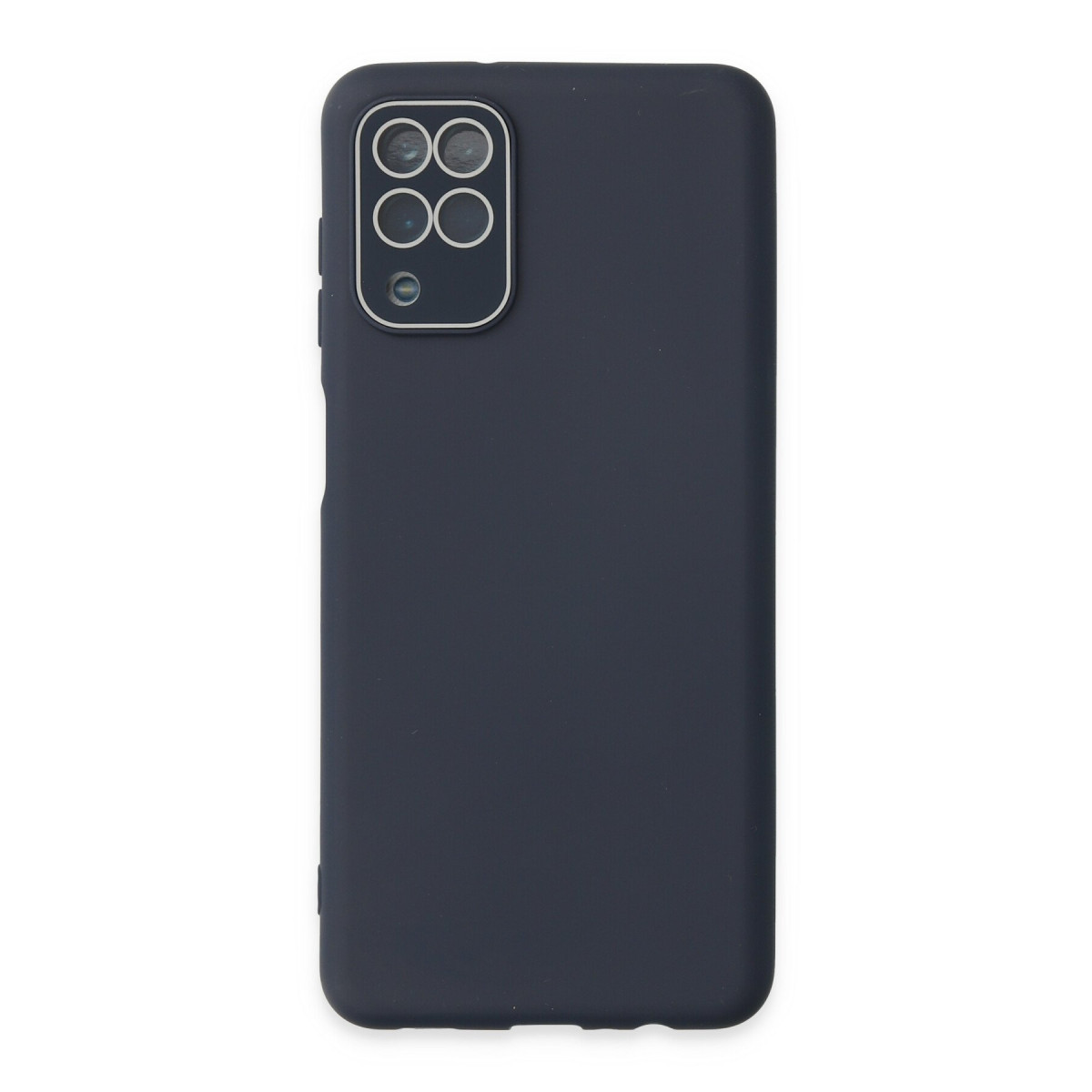 Galaxy A22 Kılıf Lansman Glass Kapak - Lacivert